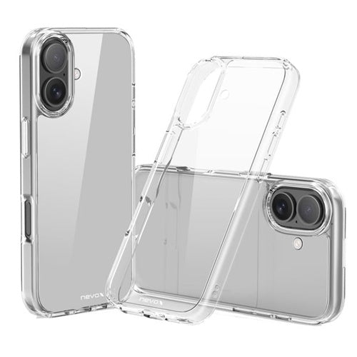 Nevox StyleShell FLEX phone case transparent, TPU, for iPhone 17, shockproof, camera and port cutouts