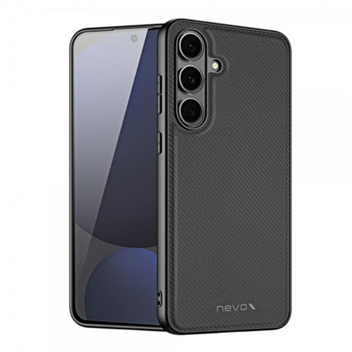 Nevox StyleShell NYLO phone case black, Samsung Galaxy S25 FE, slim design, durable protection