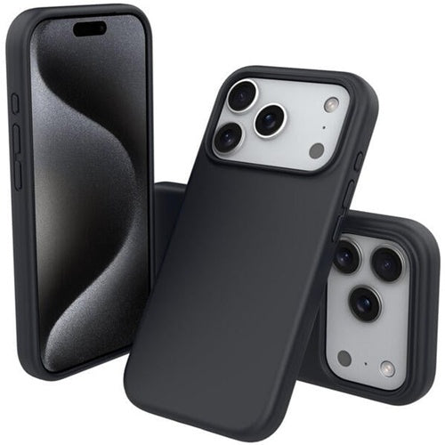 Phone cases Nevox StyleShell SHOCK polycarbonate/silicone/microfiber black, iPhone 17 Pro, shockproof