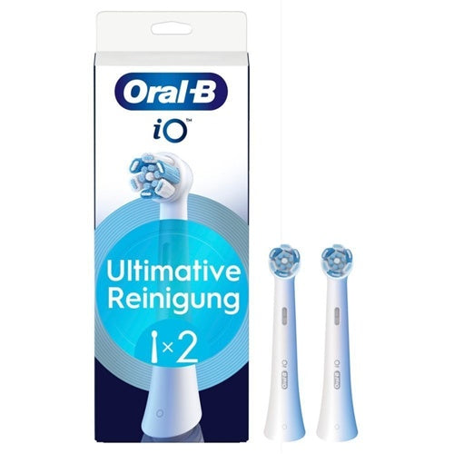 Paket dveh zobnih ščetk Oral-B iO Ultimate Clean, (bele, vrhunsko odstranjevanje zobnih oblog)