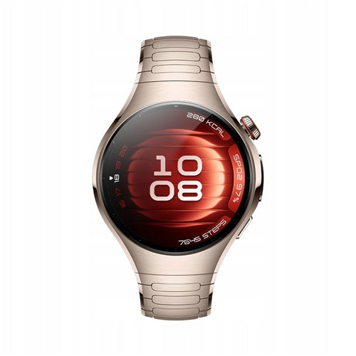 Pametna ura Huawei Watch 5 42 mm (Soc-L29M) (bež, titanova zapestnica v peščeno zlati barvi, ohišje iz nerjavečega jekla)