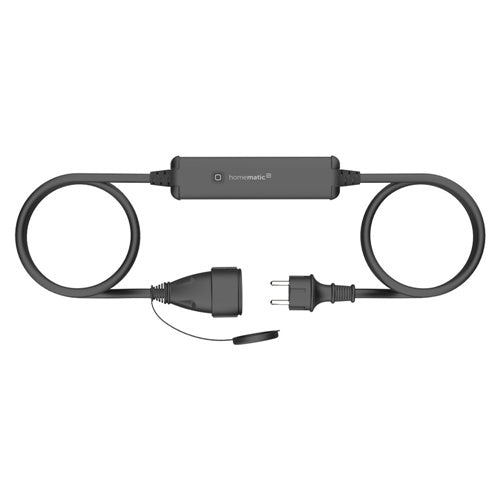 Smart socket Homematic IP HmIP-PSMCO for outdoor use, consumption measurement, IP44, range 210 m, switching power 2300 W