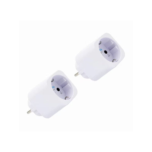 Shelly Plug M Gen3 smart socket, power measurement, Wi-Fi, Matter, switching capacity 3000 W, set of 2, white