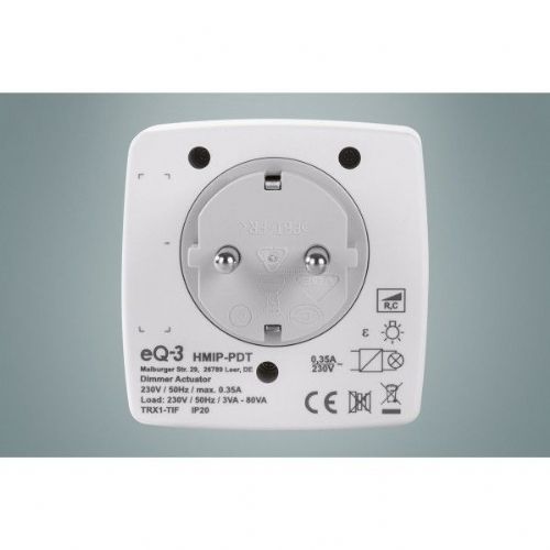 Smart socket Homematic IP HmIP-PDT dimmer, phase dimming, Alexa support, for LED, control via app