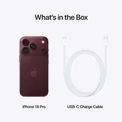 Apple iPhone 18 Pro 256GB smartphone, burgundy
