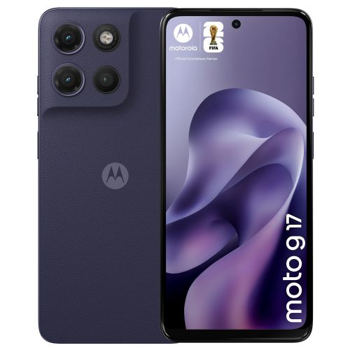 Pametni telefon Motorola moto g17 128GB večerno modra, 6,72" FHD zaslon, 50MP kamera, 4GB RAM, baterija 5100 mAh, Android 15