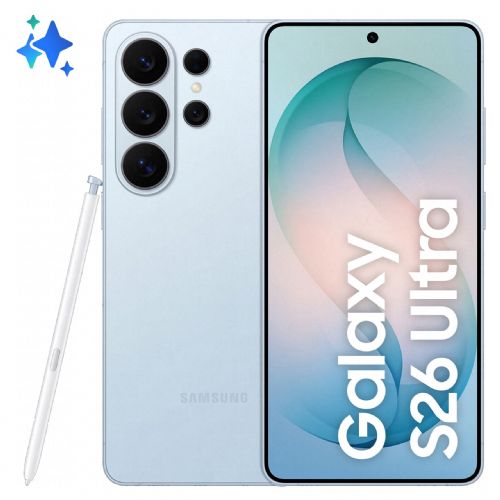 Pametni telefon Samsung Galaxy S26 Ultra 512GB nebeško moder, 12GB RAM, Snapdragon 8 Gen 5, 200MP kamera, AMOLED 120Hz, Android 16