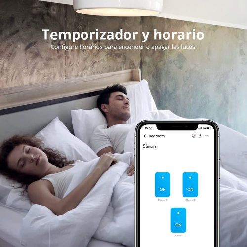 Pametno stikalo WiFi + RF 433 Sonoff T1 EU TX (2-kanalni)