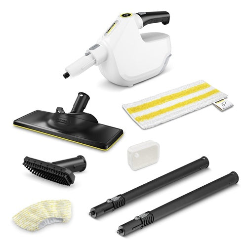 Parni čistilec Karcher SC 1 Multi & Up, 1.300 W, s kompletom za čiščenje tal EasyFix Large, bela (1.516-410.0)