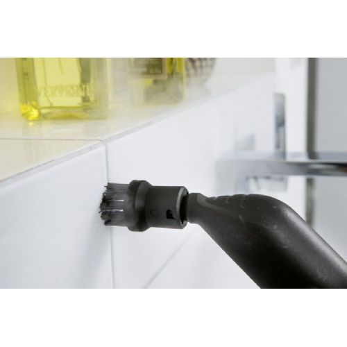 Parni čistilec Karcher SC 4 Deluxe Iron, 2.250 W, s kompletom za čiščenje tal EasyFix in parnim likalnikom, bela/črna