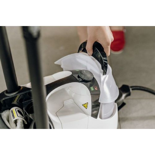 Parni čistilnik Karcher SC 5 EasyFix Iron, 2250 W, vključno s parnim likalnikom, belo-črn
