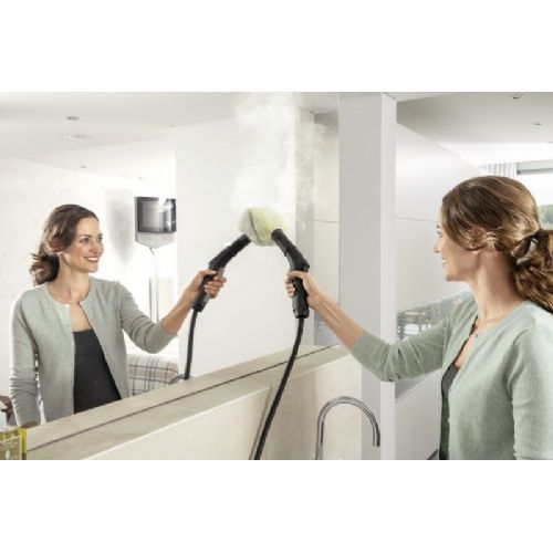 Parni čistilnik Karcher SC 5 EasyFix Iron, 2250 W, vključno s parnim likalnikom, belo-črn