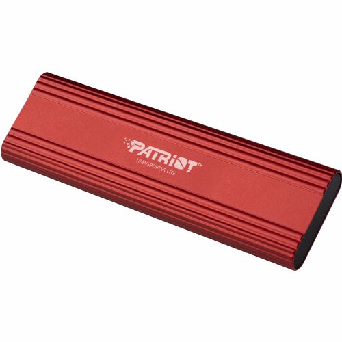 Zunanji SSD disk Patriot Transporter Lite 512 GB, USB-C 3.2 Gen 2, do 1000 MB/s, aluminijasto ohišje, rdeč