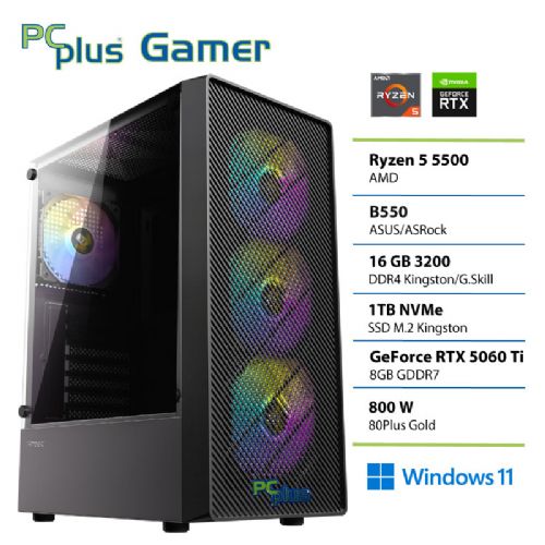 Osebni računalnik PCPLUS Gamer R5-5500/16GB/SSD 1TB NVMe/RTX 5060Ti/Win11Home + Xbox GP