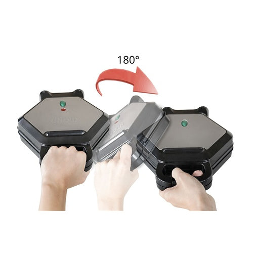 Pekač za vaflje Unold Bubble Bobby, 700 W, nerjaveče jeklo/črna