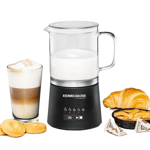 Rommelsbacher MS 625 milk frother (black/transparent, 600 W)