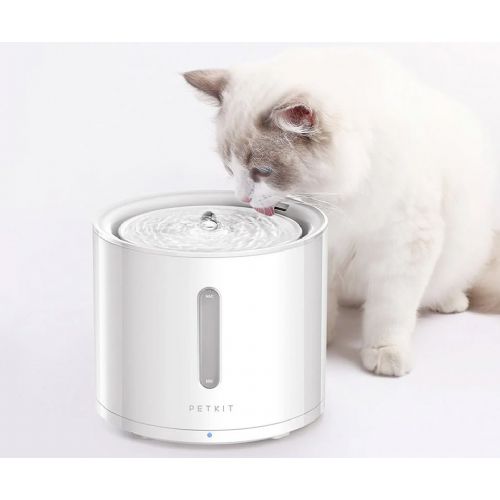 PETKIT EVERSWEET SOLO 2 smart water fountain, for dogs / cats, 2L volume, 3 operating modes, Wireless 3.0 water pump, Bluetooth, app, easy cleaning, 18.5x18.5x16.4cm, white