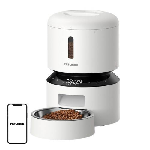 Petlibro Granary 3L food dispenser, automatic, programmable schedule, for dry food, white