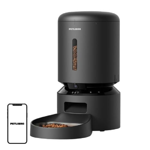 Petlibro food dispenser with camera, 5L (black)