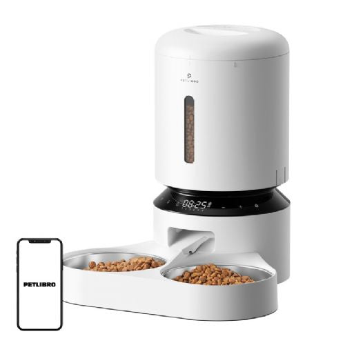 Petlibro Food Dispenser for Granary with Double Bowl 5L (White)