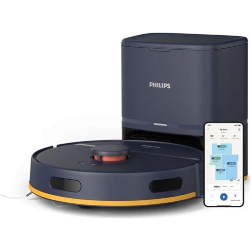 Robot vacuum cleaner Philips XU2100/15, 2700 Pa, LDS navigation, 130 min operating time, mop function, Wi-Fi control