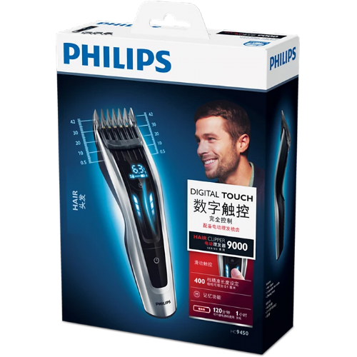 Philips HC9450/15 strižnik las serije 9000 (črn/srebrn)