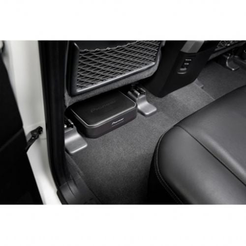 Zvočnik Pioneer TS-WX140DA aktivni nizkotonec 170 W, frekvenčno območje 20-200 Hz, ojačevalnik razreda D, daljinski upravljalnik, aluminijasta membrana