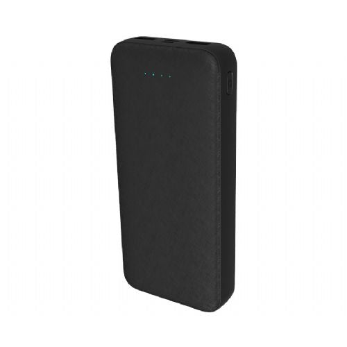 Powerbank Platinet PMPB20SET 3in1 set rechargeable battery, +adapter 20W, +cable 100cm, 20,000mAh, Power Delivery, 2x USB Type-A, 1x USB Type-C, 1x microUSB, LED indicators, black