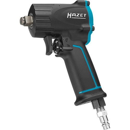 Hazet 9012M extra short pneumatic impact wrench, 1/2", 1100 Nm, 10,000 rpm, black