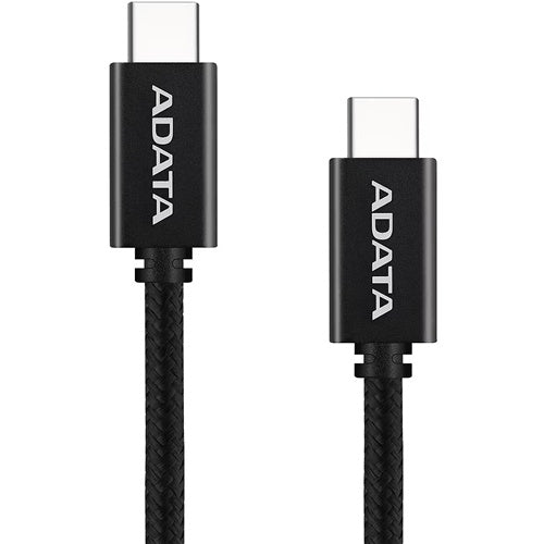 Adata USB-C to USB-C data cable, 2 m, USB 2.0, PD 3.0 100 W, fast charging, black