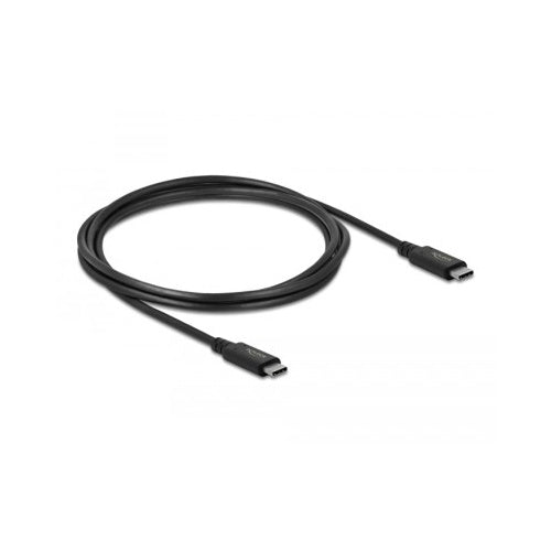 Delock USB4 Gen 2x2 data cable 2m, USB-C to USB-C, 20 Gbps, PD 100W, black