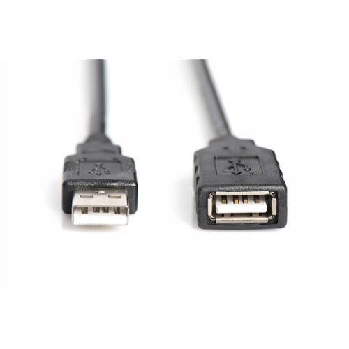 Digitus USB 2.0 data cable, active, 10 m, black, USB-A male/female, plug & play