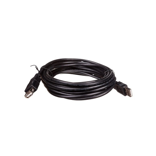 Digitus USB 2.0 extension cable, USB-A male to USB-A female, black, 5 m, 28 AWG
