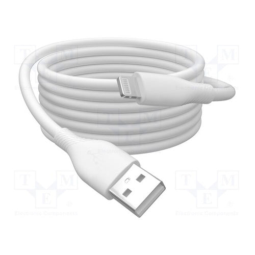 Digitus USB 2.0 USB-A > Lightning data cable, 1m, white, PD charging, MFi certified