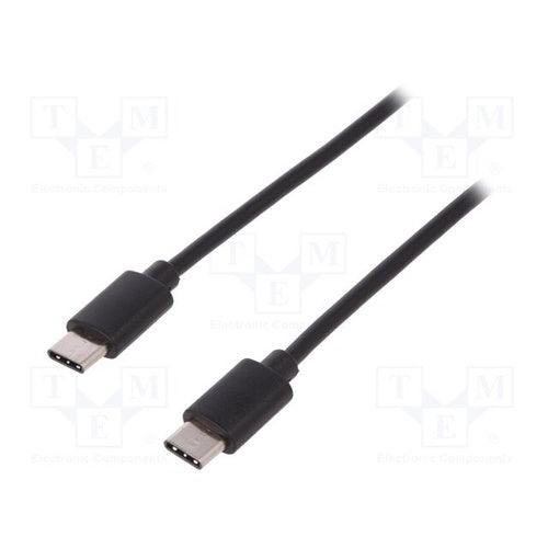 Digitus USB 2.0 data cable USB-C > USB-C, 1 m, PD, fast charging, black