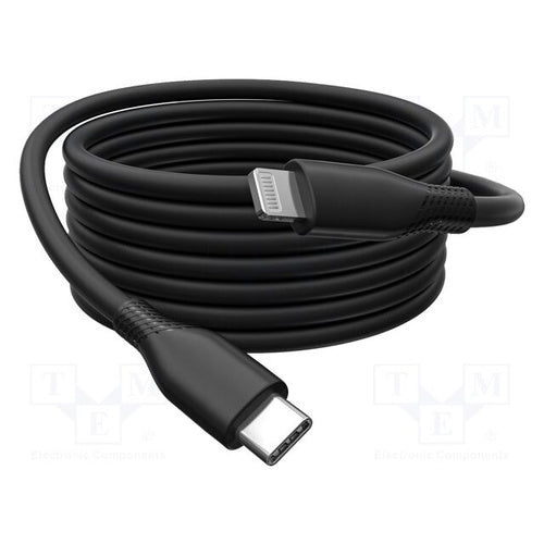 Data cable Digitus USB-C > Lightning, 2m, 60W PD, MFi certificate, speed 480 Mbit/s