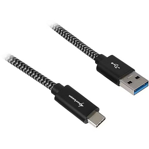Sharkoon USB 3.2 Gen 2 data cable, USB-A to USB-C, 0.5 m, black/gray, with protective sleeve