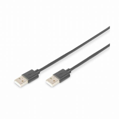 Digitus USB 2.0 data cable, USB-A male-male, 1.8 m, 28 AWG, double shielded, black