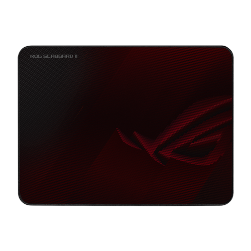 Podloga za miško Asus ROG Scabbard II, črna/rdeča