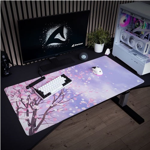 Podloga za miško Sharkoon Skiller SGP40 D1, vijolična/večbarvna