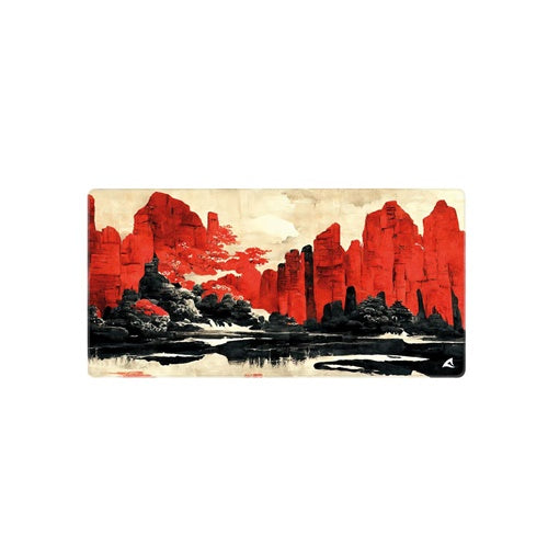 Podloga za miško Sharkoon Skiller SGP40 D11, rdeča/večbarvna