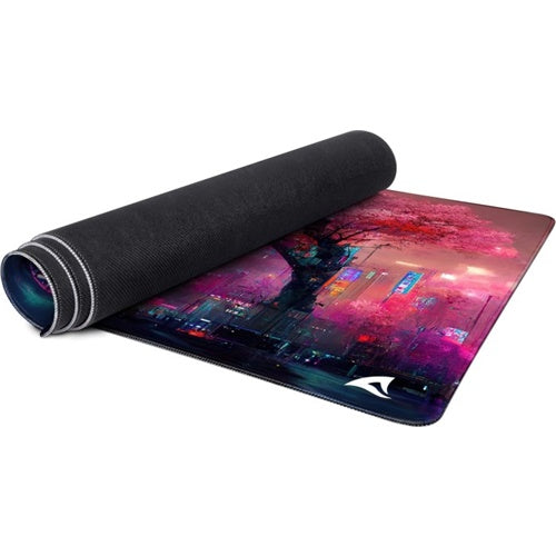 Podloga za miško Sharkoon Skiller SGP40 D4, neonska-roza/večbarvna