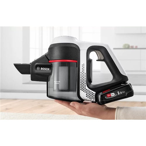 Bosch Serie 6 BKS611MTB Upright Vacuum Cleaner, Black and White