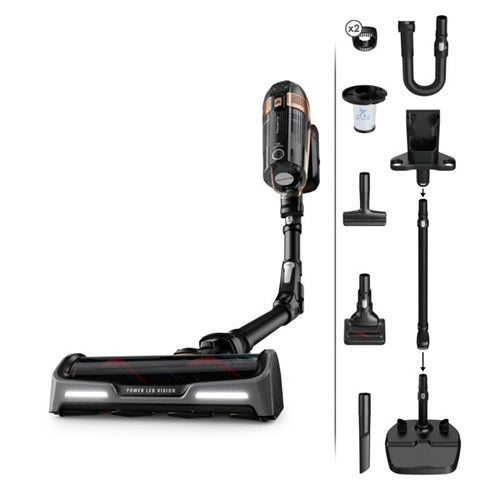 Pokončni sesalnik Rowenta X-Force Flex RH99F, črna/bronasta