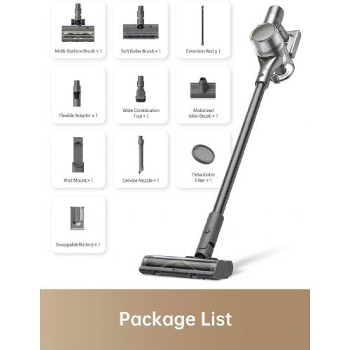 Pokončni sesalnik Dreame R20, 0.6 l za prah, do 90 min delovanja, 570 W, siv