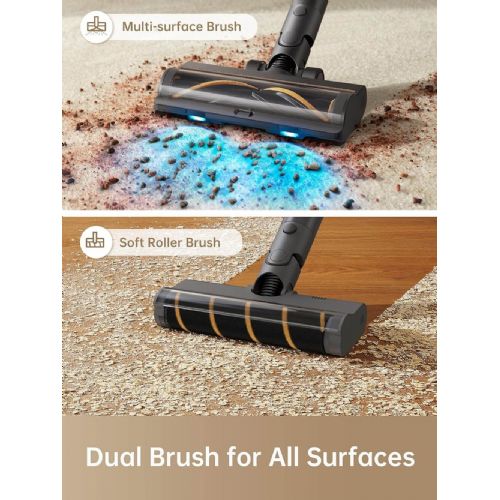 Pokončni sesalnik Dreame R20, 0.6 l za prah, do 90 min delovanja, 570 W, siv