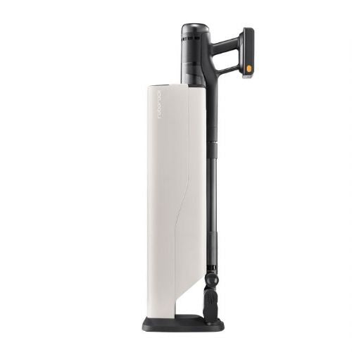 Pokončni sesalnik Roborock H60 Hub Ultra brez vrečke, litij-ionska baterija, do 90 min delovanja, HEPA filter, večciklonska tehnologija (bel)