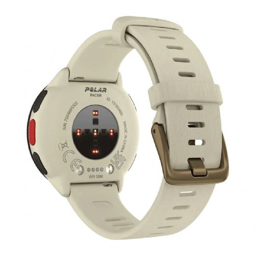 Pametna ura Polar Pacer Pro GPS, merilnik srčnega utripa, barva bela/rdeča, Corning Gorilla Glass, vodoodporna 50 m