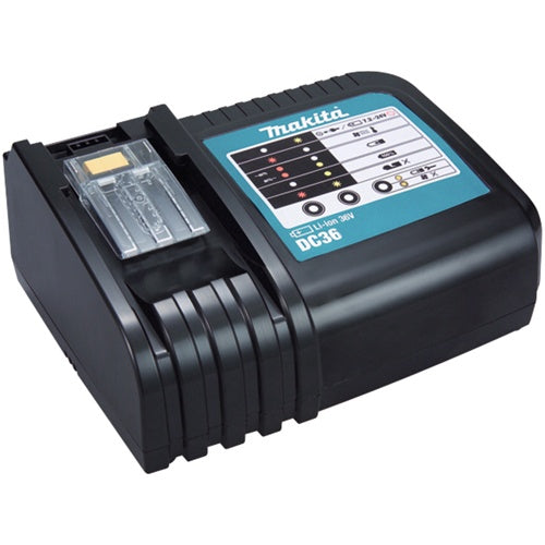 Makita DC36RA 36V battery charger, for 1 battery, charging time 22 min, socket, without battery