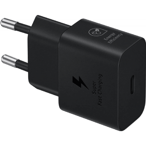 Samsung EP-T2510NBEGEU 25W USB-C phone charger, fast charging, Power Delivery, black